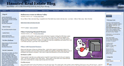 Desktop Screenshot of hauntedrealestateblog.com