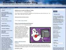 Tablet Screenshot of hauntedrealestateblog.com
